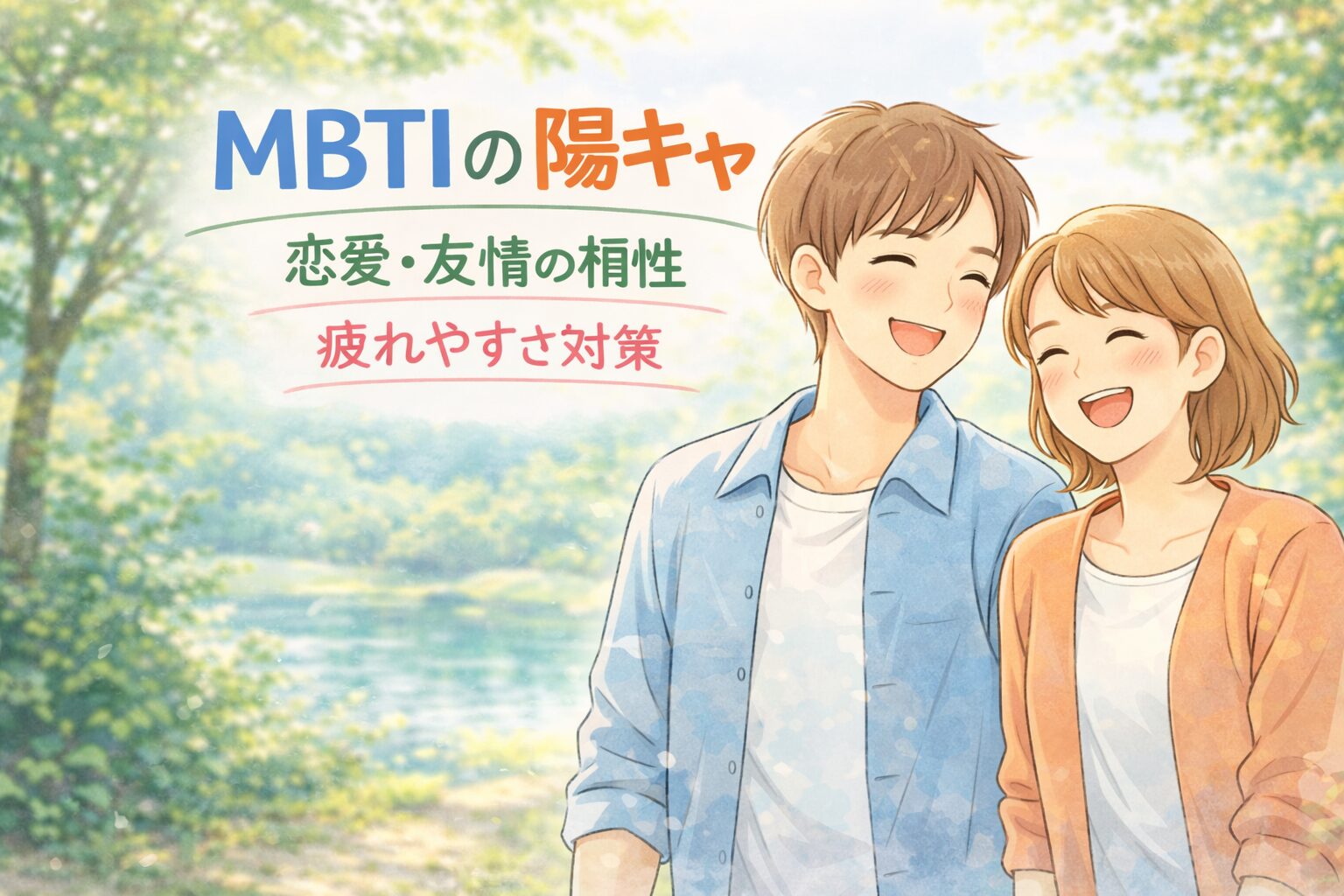 MBTIで陽キャ認定な二人のイメージ