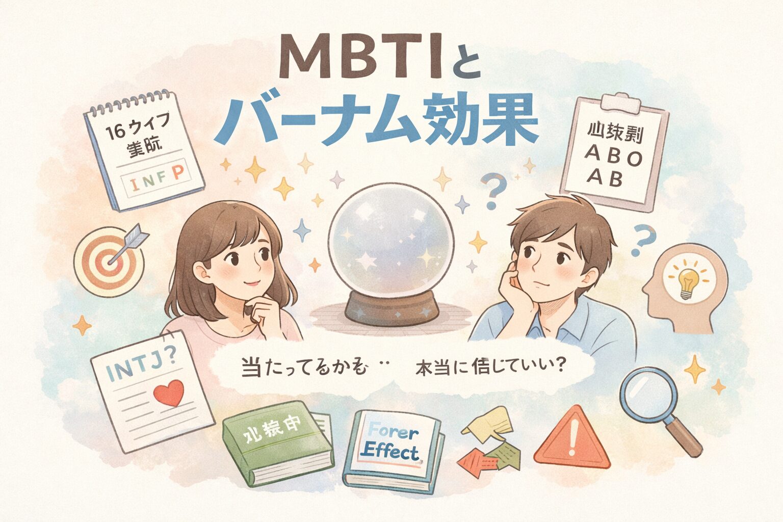 MBTIのバーナム効果のイメージ図