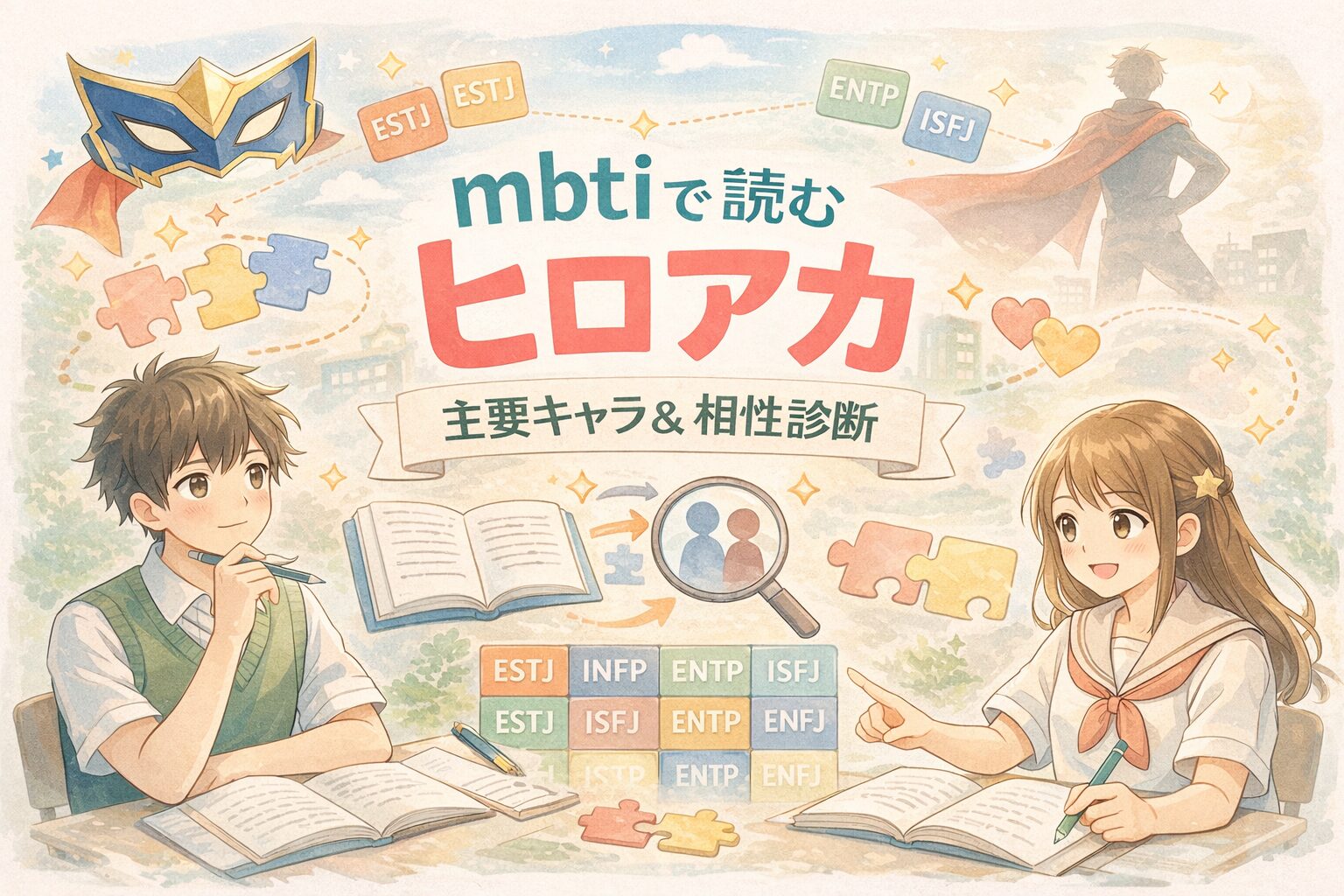mbtiで読むヒロアカのイメージ