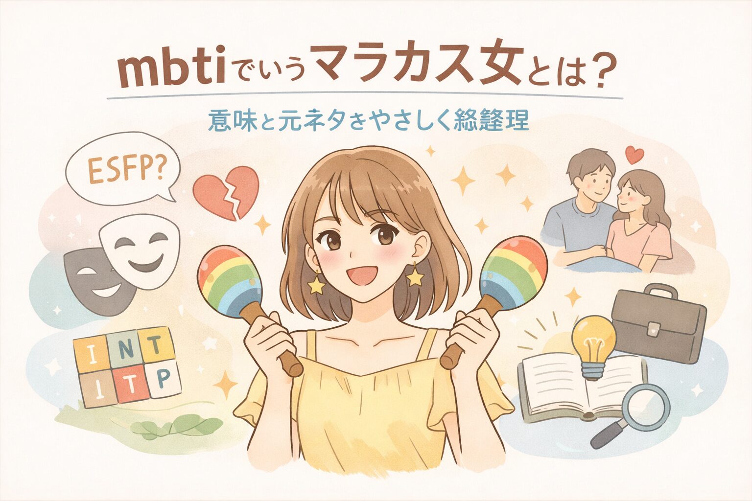 mbtiでいうマラカス女とは？のイメージ図
