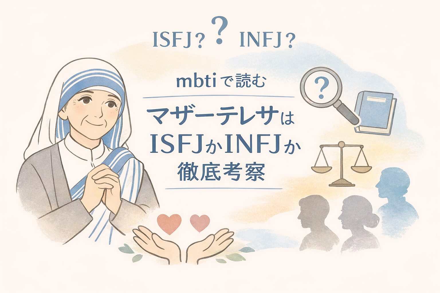 mbtiで読むマザーテレサのイメージ図