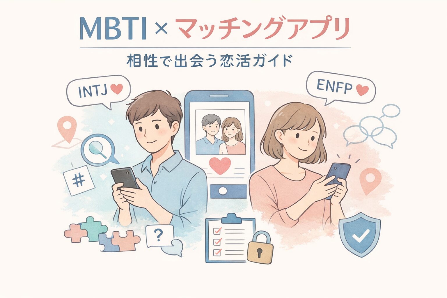 mbti相性に振り回されないマッチングアプリ活用術のイメージ図