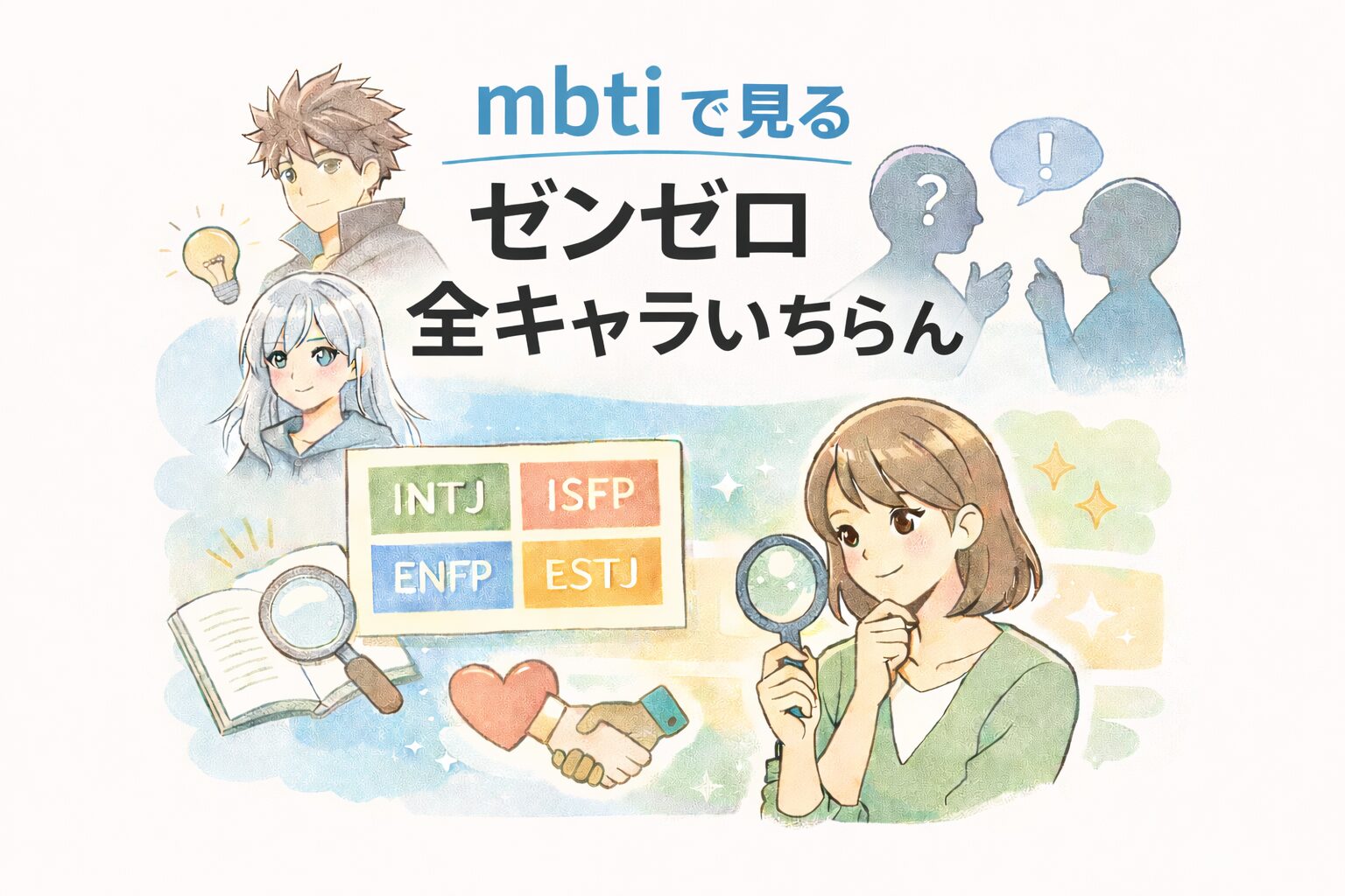 mbtiで見るゼンゼロ全キャラ一覧と根拠の読み解き完全版のイメージ図