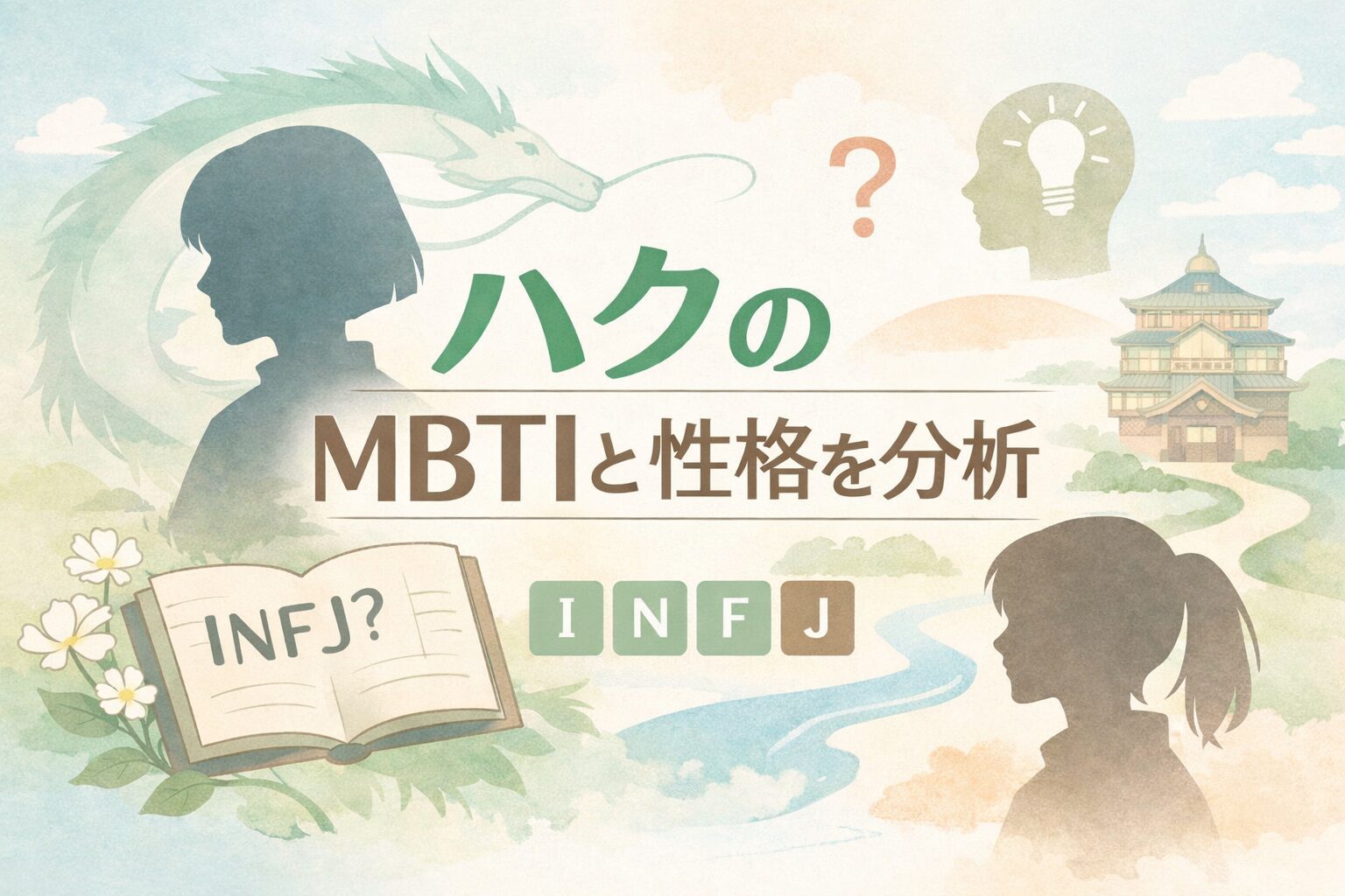 「千と千尋の神隠し」ハクのMBTI型は？性格タイプから徹底考察のイメージ図