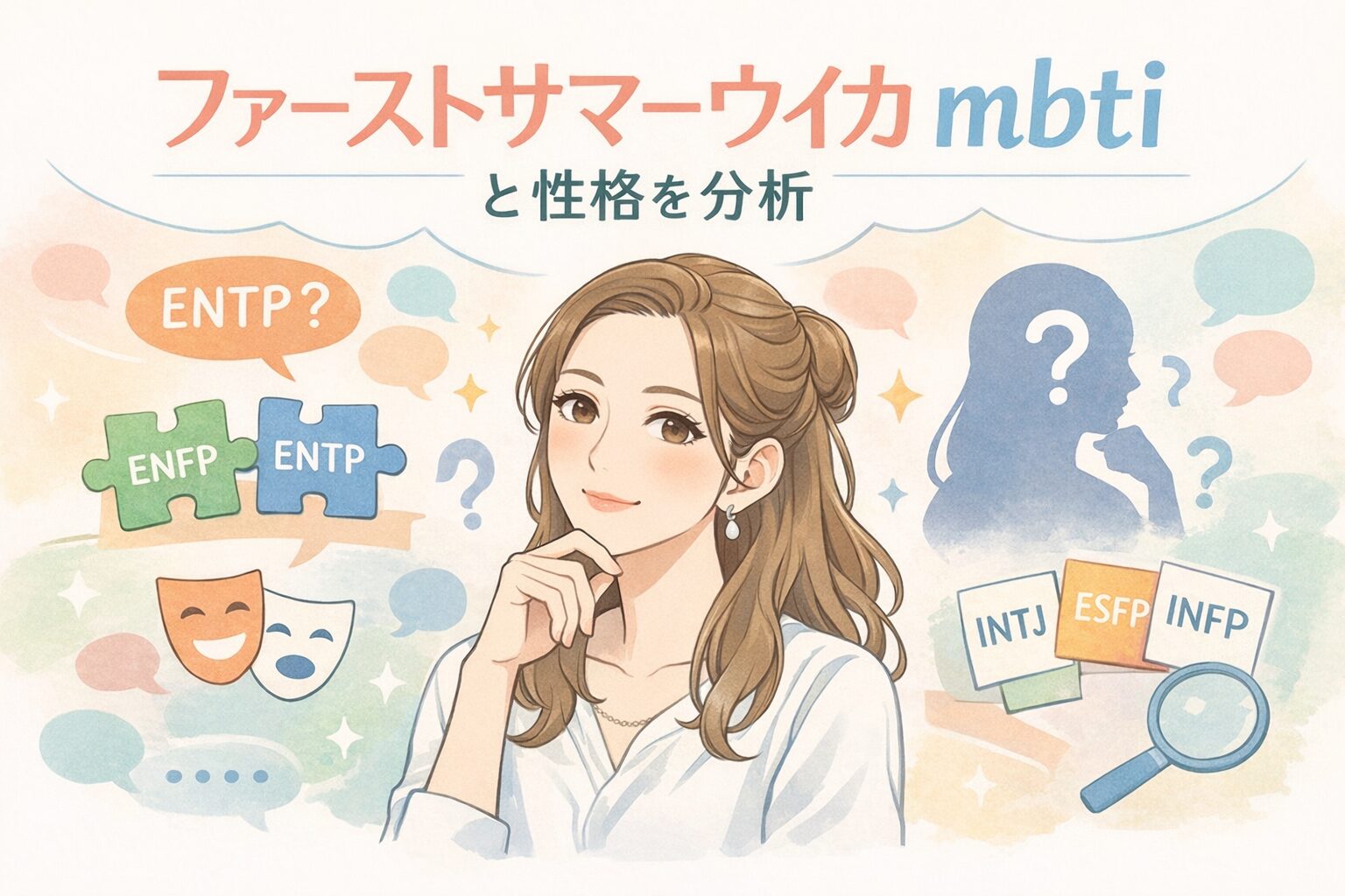 ファーストサマーウイカのMBTI型は？人物像を性格タイプから考察のイメージ図