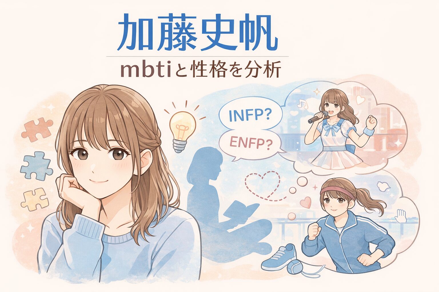 加藤史帆のMBTIは？言動や性格の傾向からタイプを考察のイメージ図