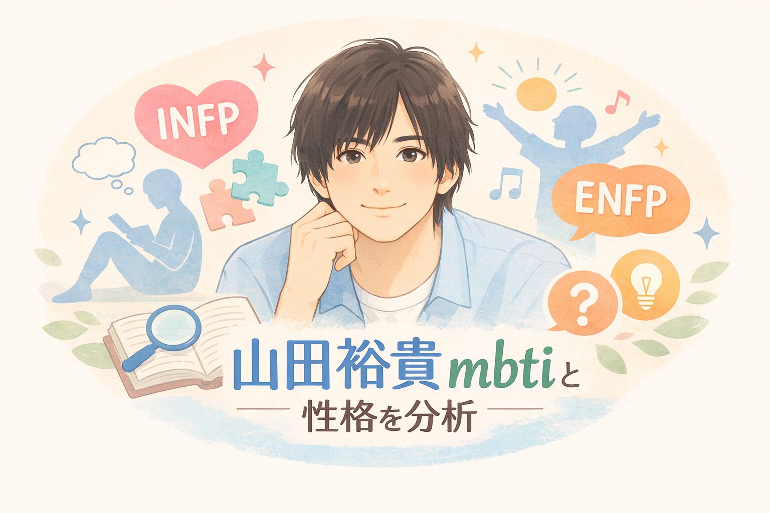 山田裕貴のMBTI診断は？タイプ予想と性格の特徴まとめのイメージ図