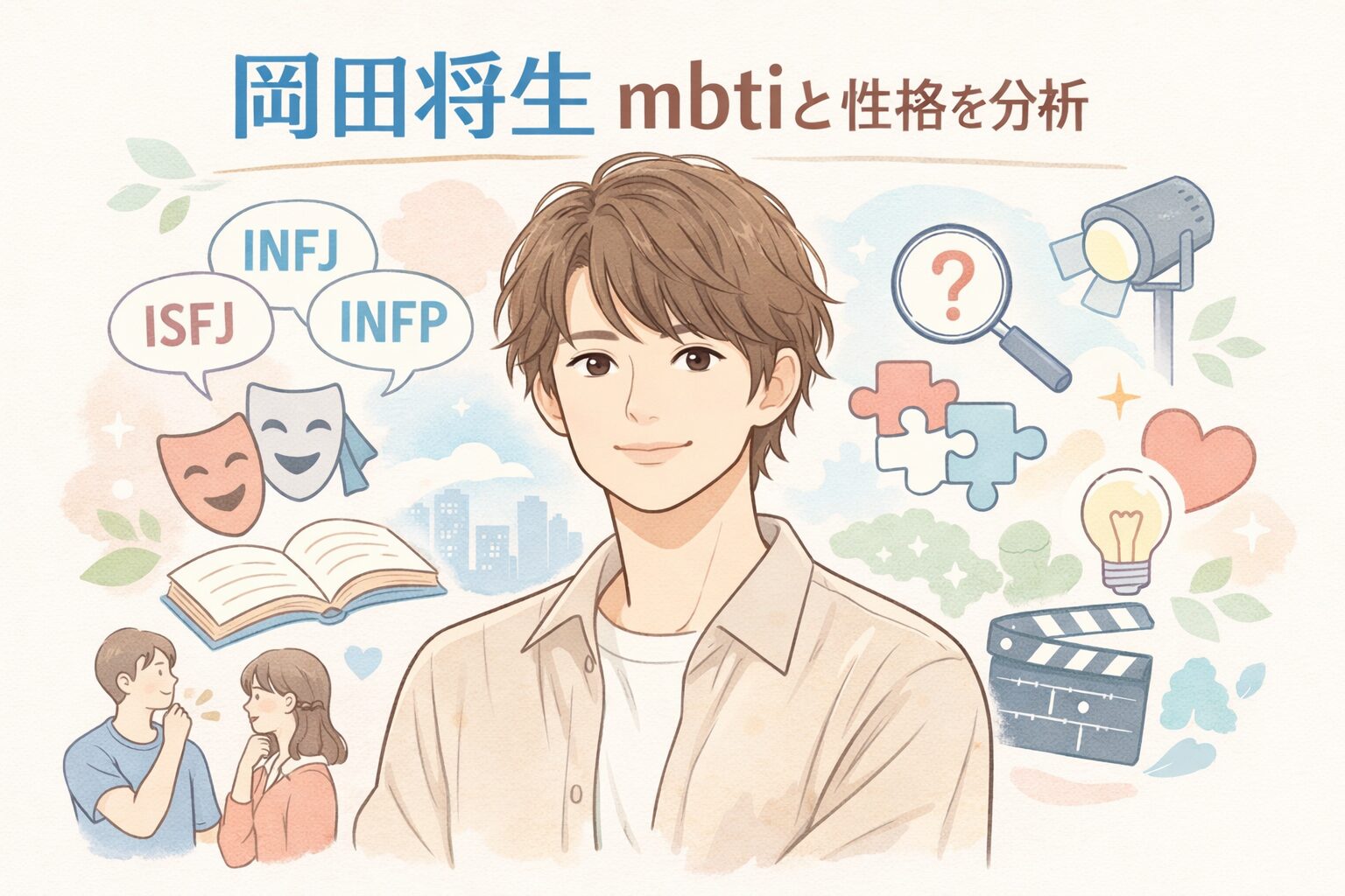 岡田将生のMBTIは？言動や性格の傾向からタイプを考察のイメージ図
