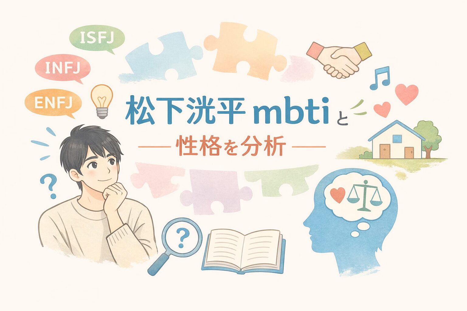 松下洸平のMBTI型は？人物像を性格タイプから徹底考察のイメージ図