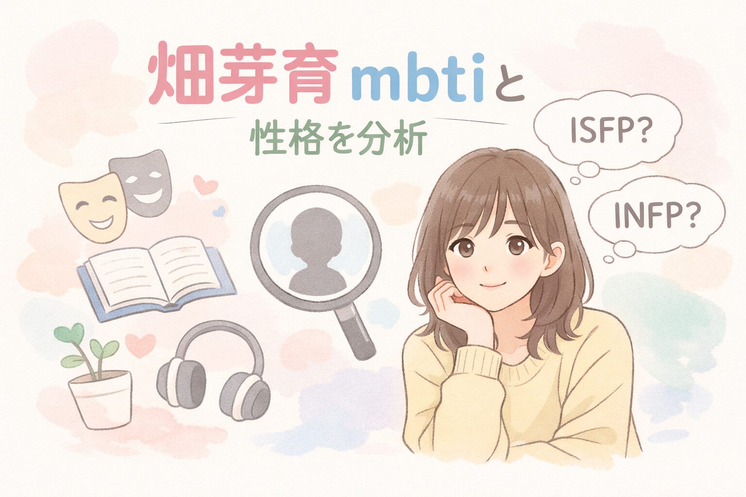 畑芽育のMBTI型は？人物像を性格タイプから徹底考察のイメージ図