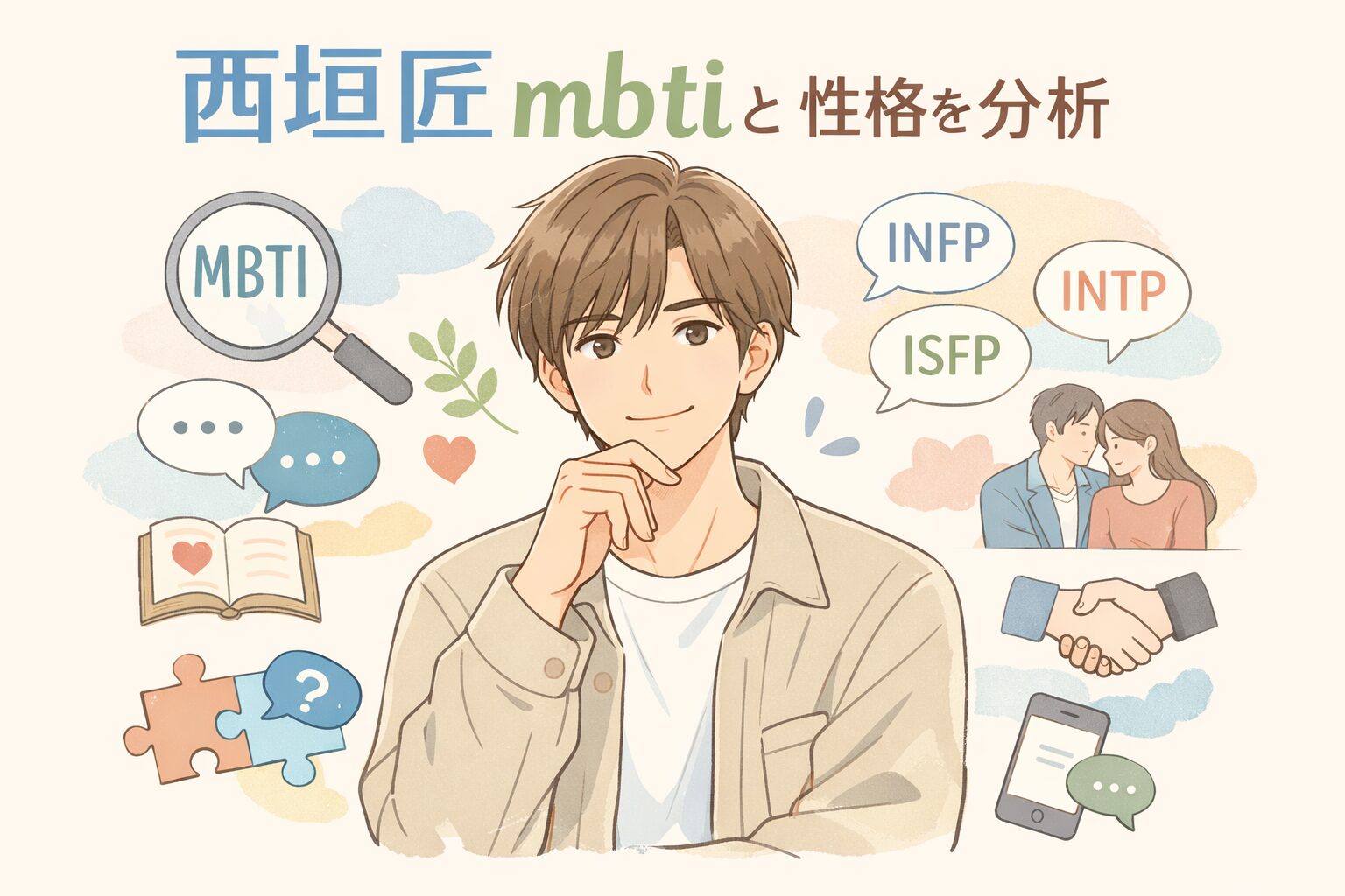 西垣匠のMBTI型は？人物像を性格タイプから徹底考察のイメージ