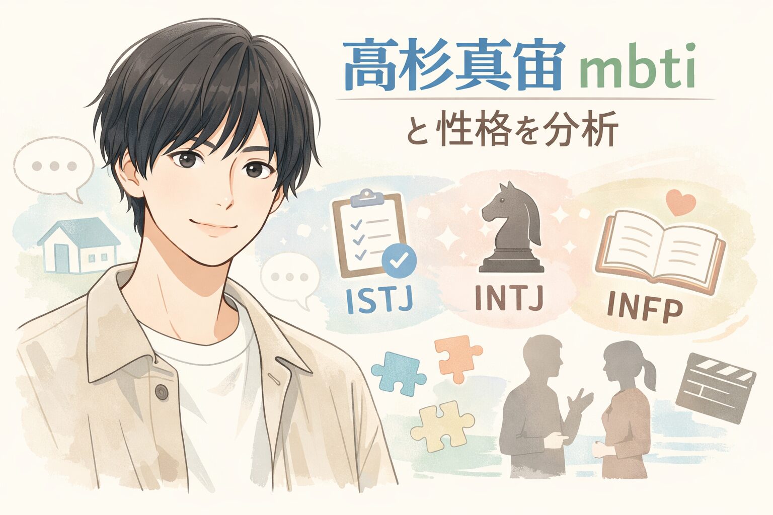 高杉真宙のMBTI型は？人物像を性格タイプから徹底考察のイメージ図