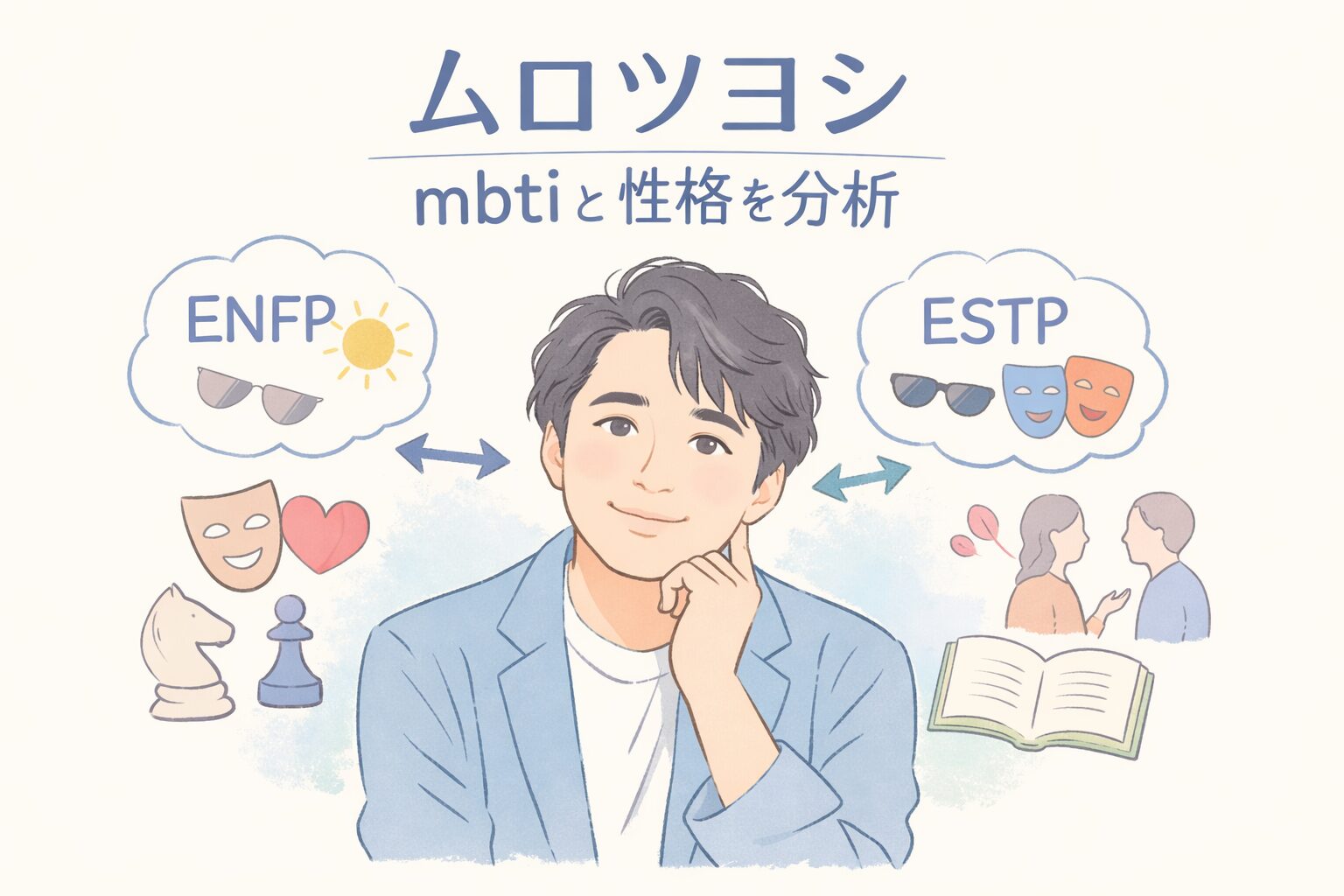 ムロツヨシのMBTIは？言動や性格の傾向からタイプを考察のイメージ図
