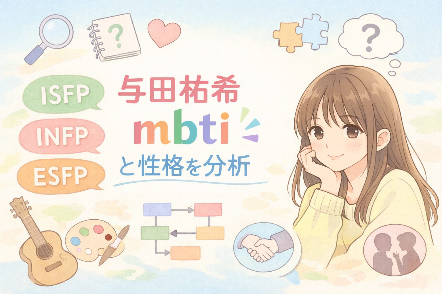 与田祐希（乃木坂46）のMBTIは？言動や性格の傾向からタイプを考察のイメージ図