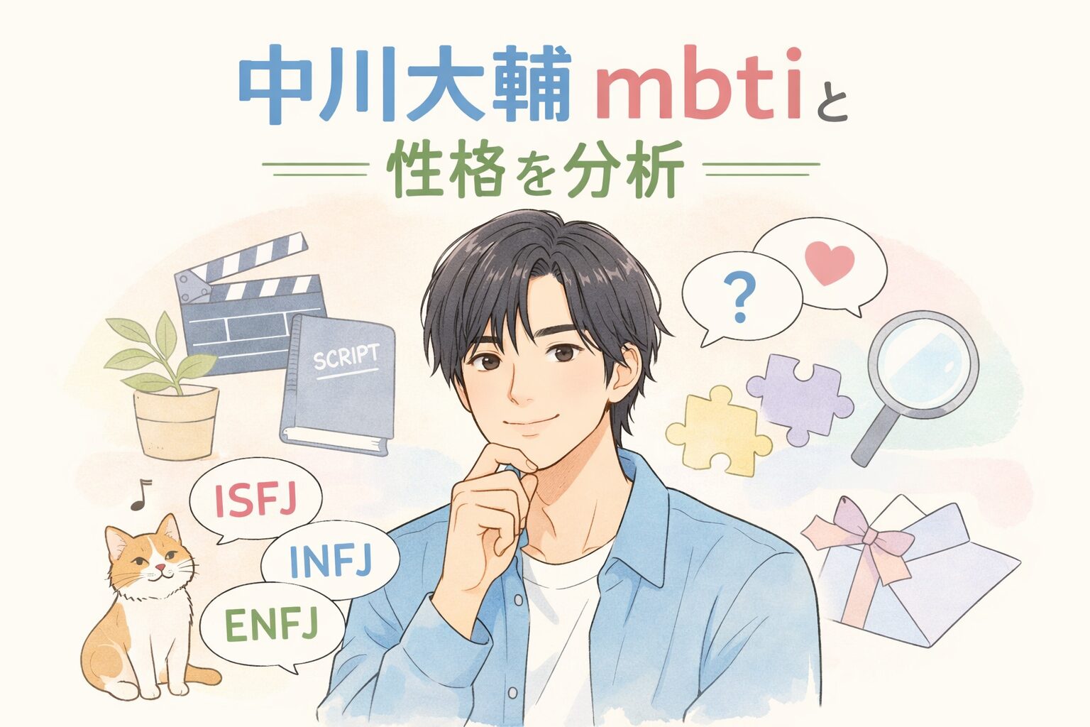 中川大輔のMBTI型は？人物像を性格タイプから徹底考察のイメージ図