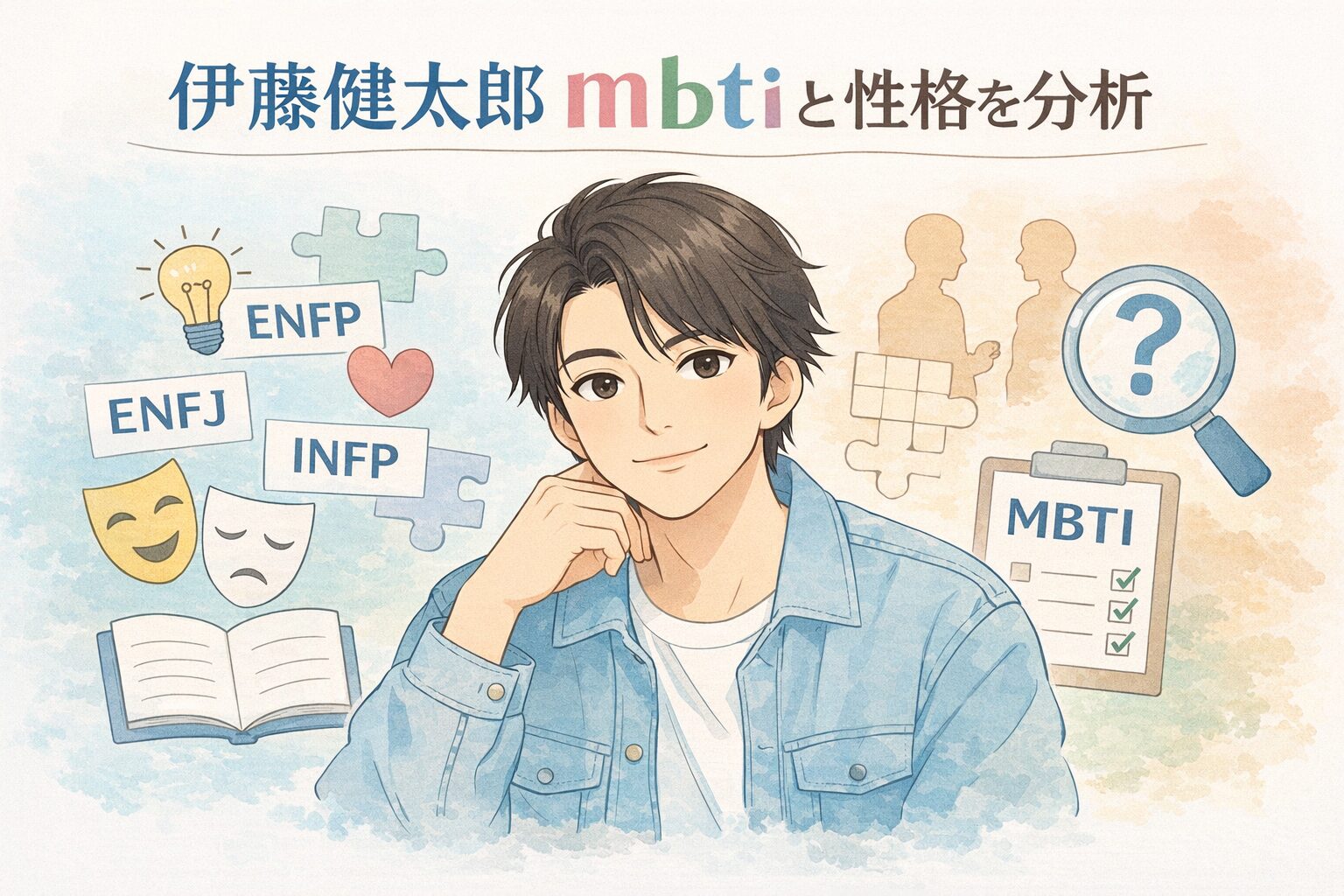 伊藤健太郎のMBTIは？言動や性格の傾向からタイプを考察のイメージ図