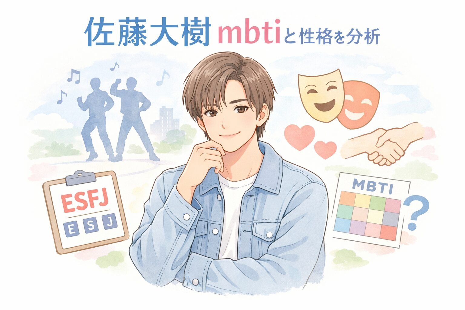 佐藤大樹（EXILE）のMBTI型は？人物像を性格から徹底考察のイメージ図