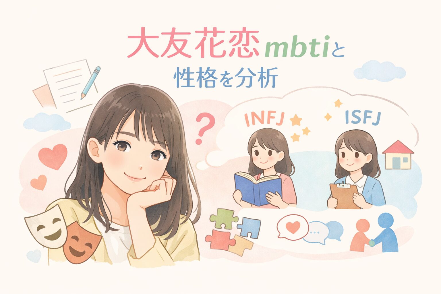 大友花恋のMBTIは？言動や性格の傾向からタイプを考察のイメージ図