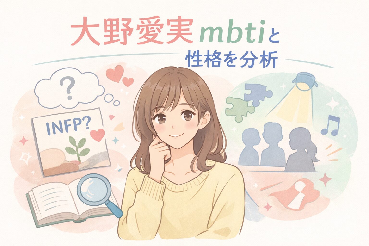 大野愛実（日向坂46）のMBTI型は？人物像を性格タイプから徹底考察のイメージ図