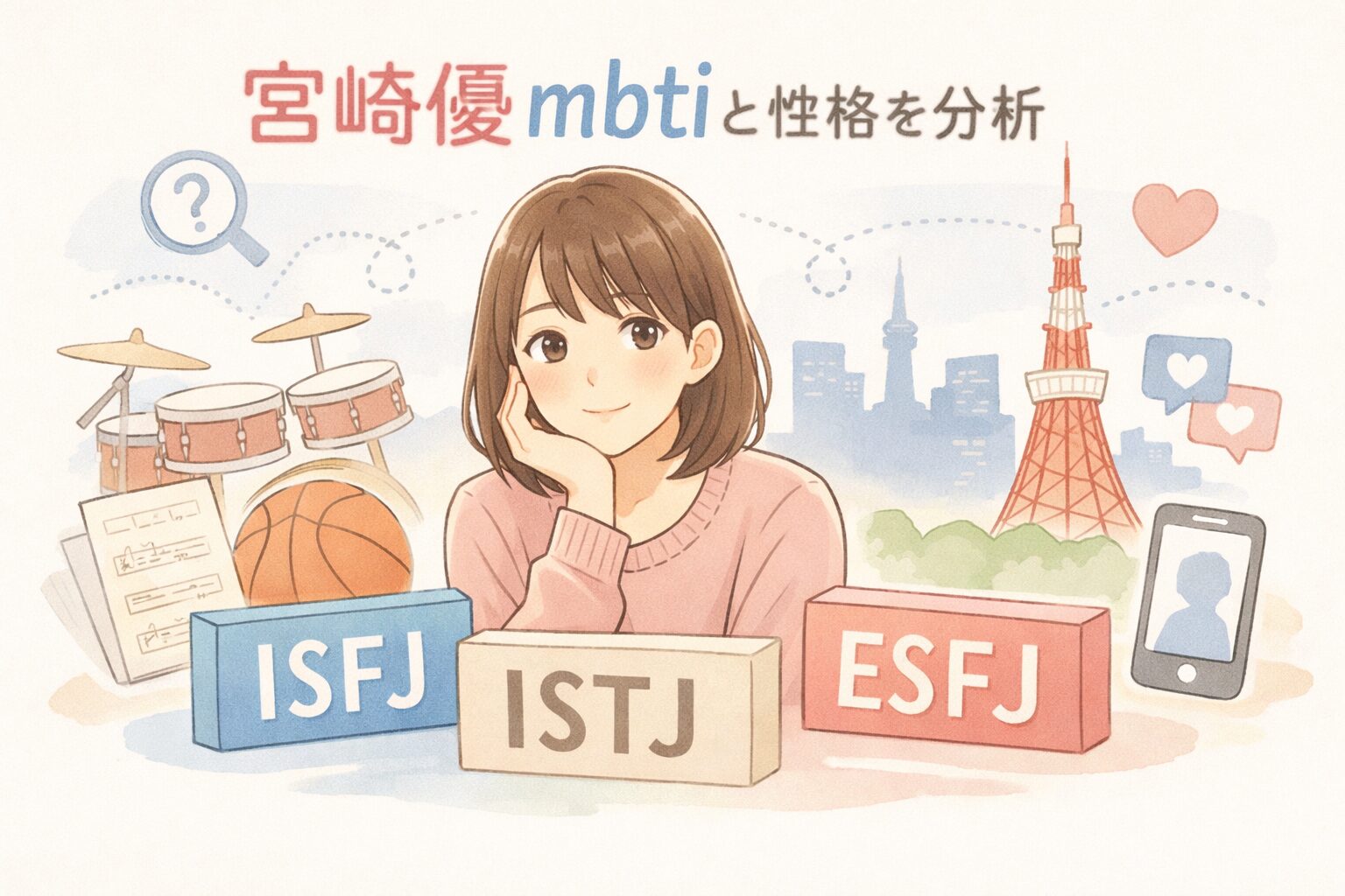 宮崎優のMBTIは？言動や性格の傾向からタイプを考察のイメージ図