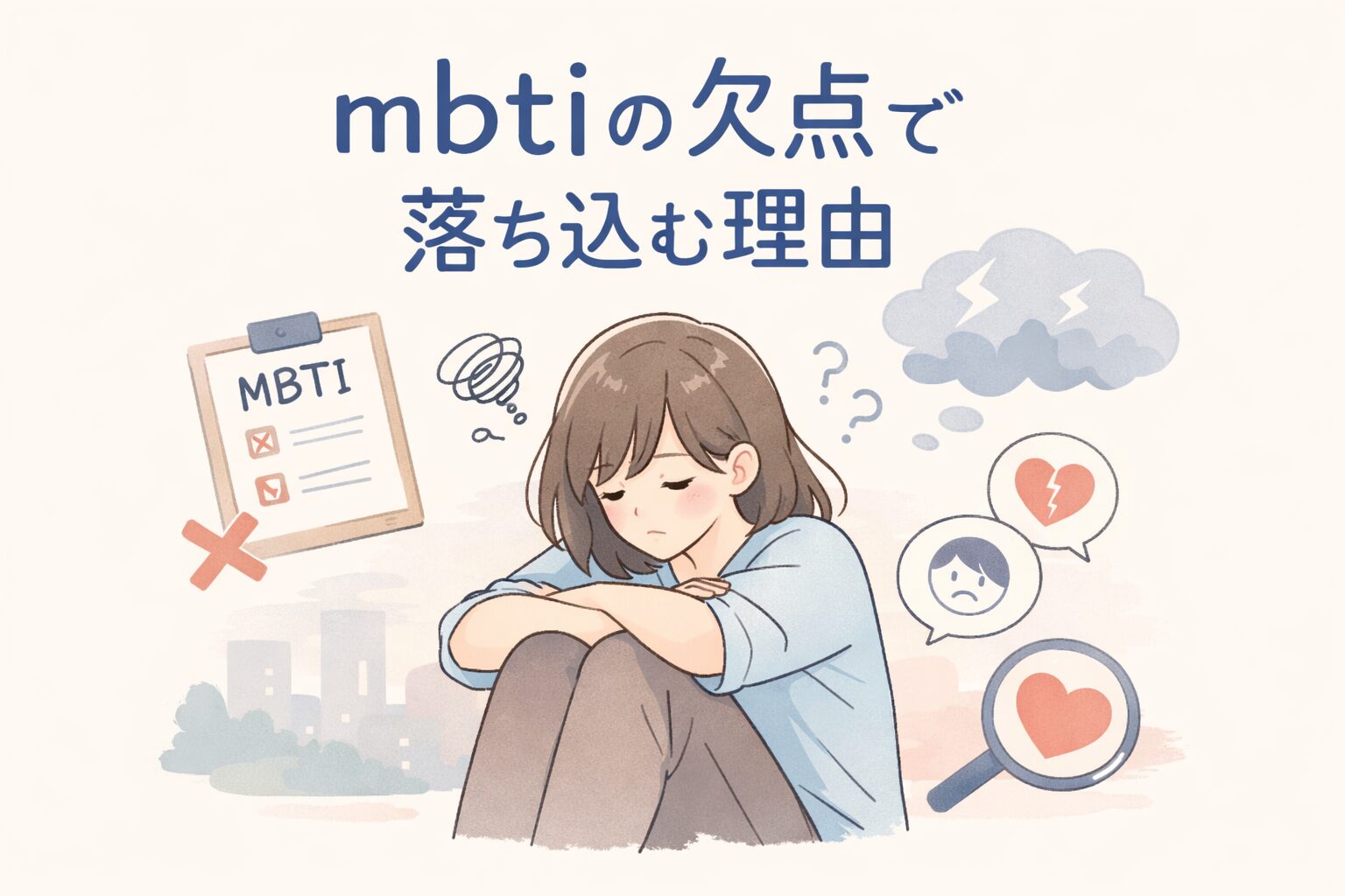 mbtiの欠点で落ち込む理由｜感情を整理する読み方ガイドのイメージ図