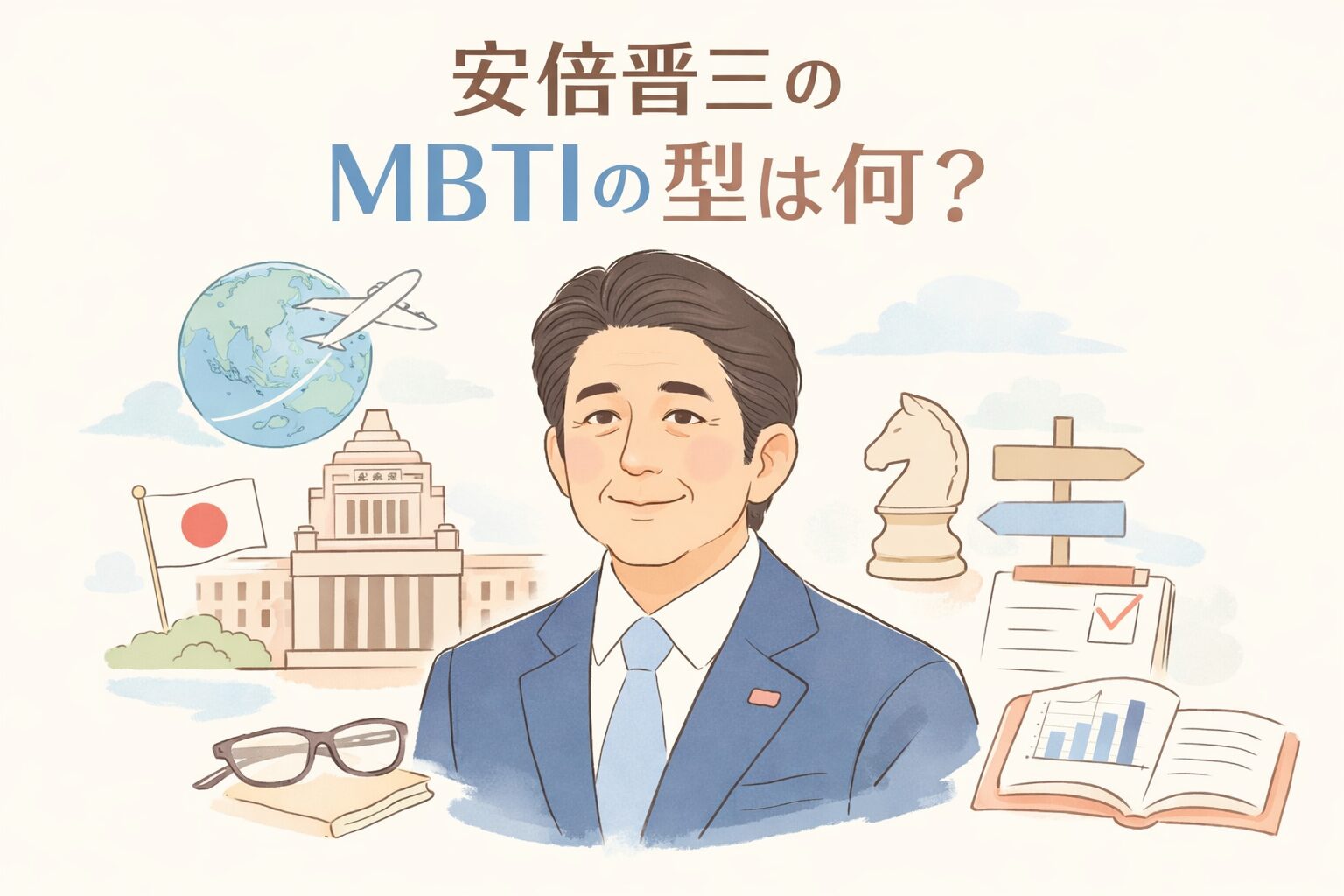 安倍晋三のMBTIの型は何？人物像を性格タイプから鋭く考察のイメージ図