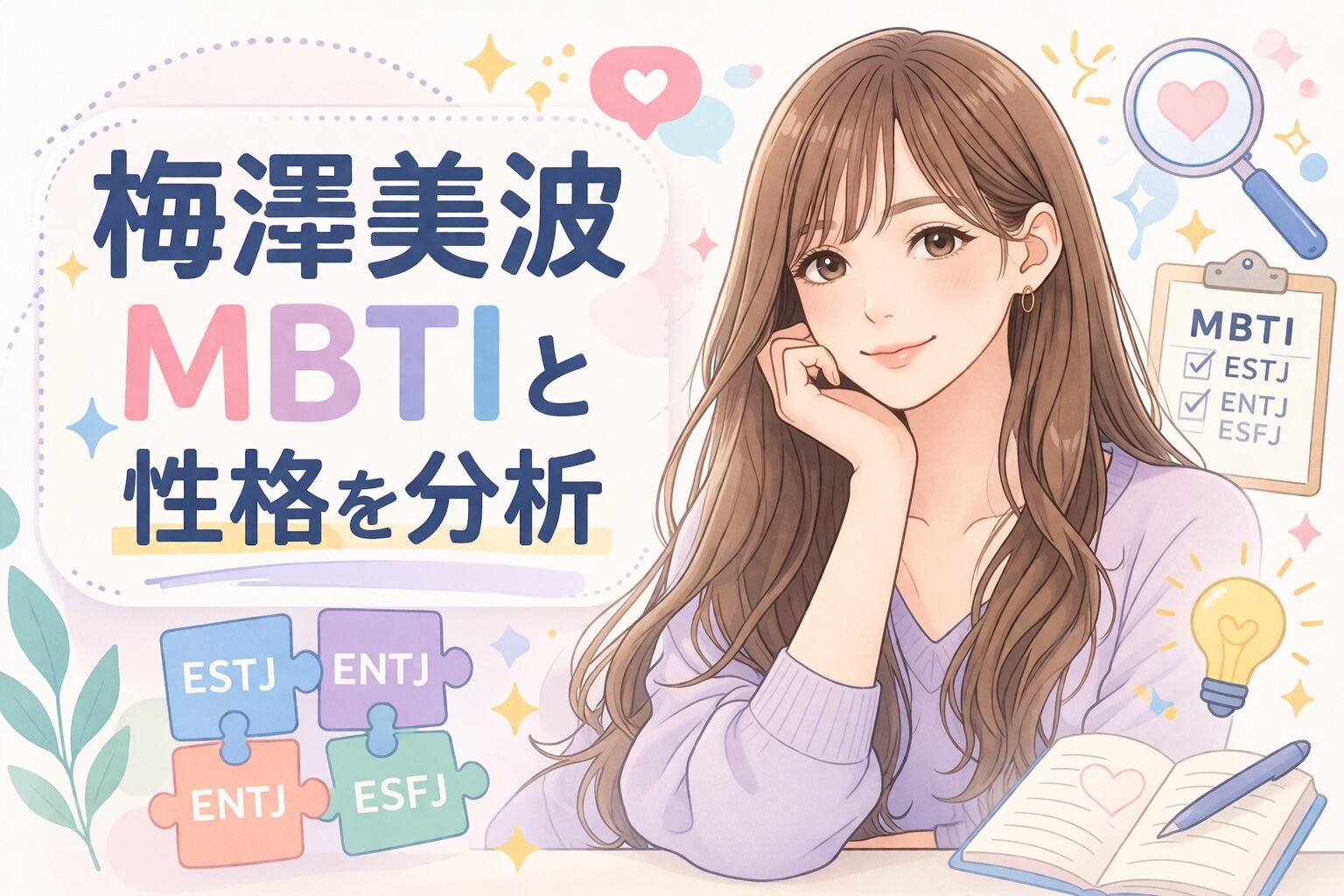 梅澤美波（乃木坂46）のMBTI型は？人物像を性格タイプから考察のイメージ図