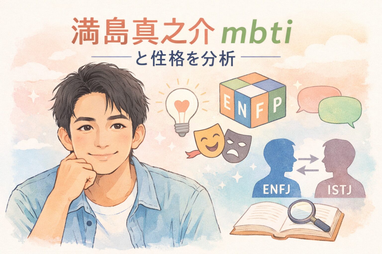 満島真之介のMBTI型は？人物像を性格タイプから徹底考察のイメージ図