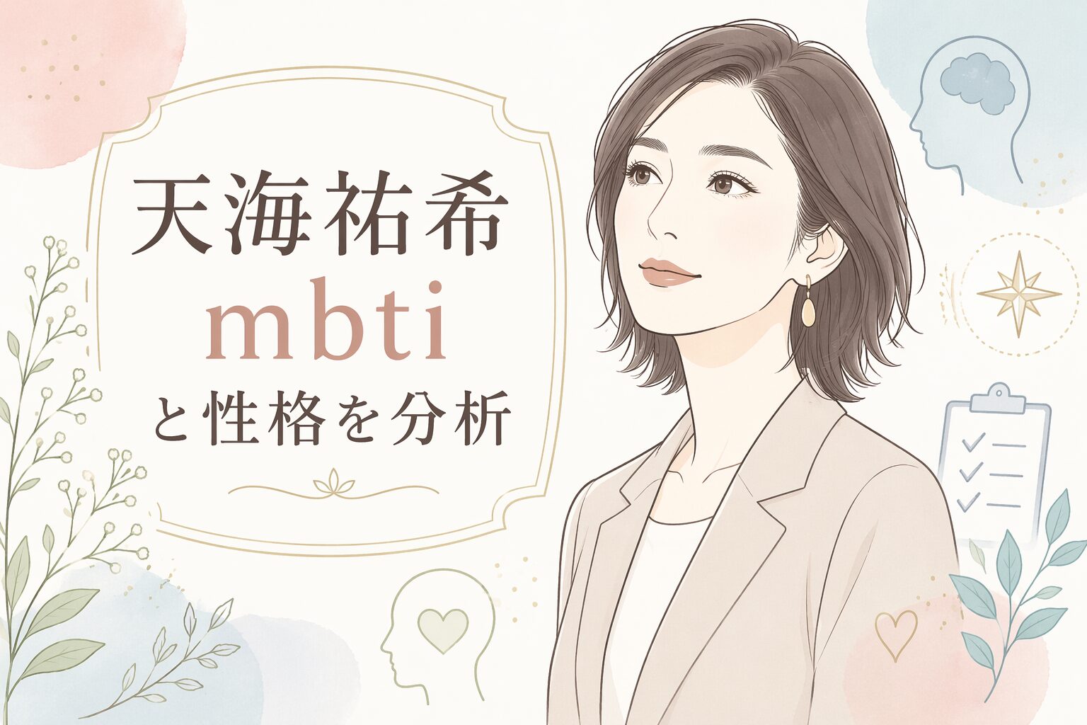 天海祐希のMBTIは？言動や性格の傾向からタイプを考察のイメージ図