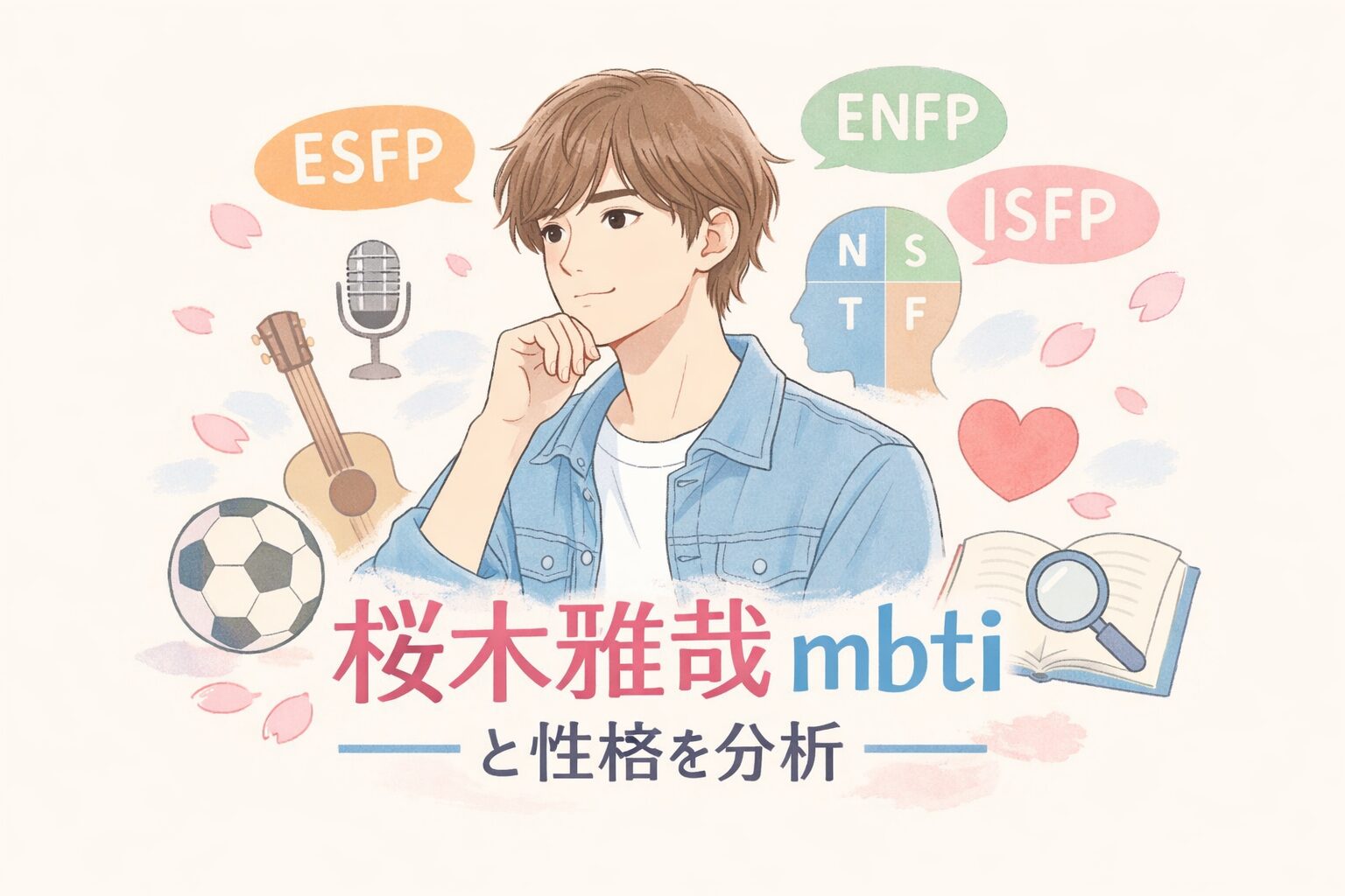 桜木雅哉のMBTIは？言動や性格の傾向からタイプを考察のイメージ図