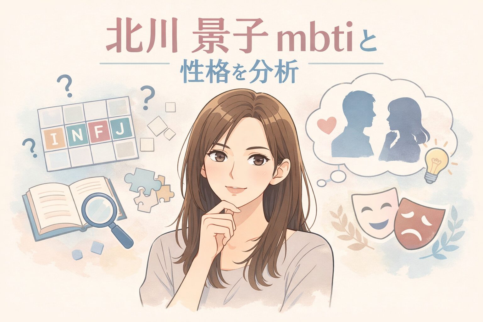 北川景子のMBTIは？タイプ予想と性格の特徴まとめのイメージ