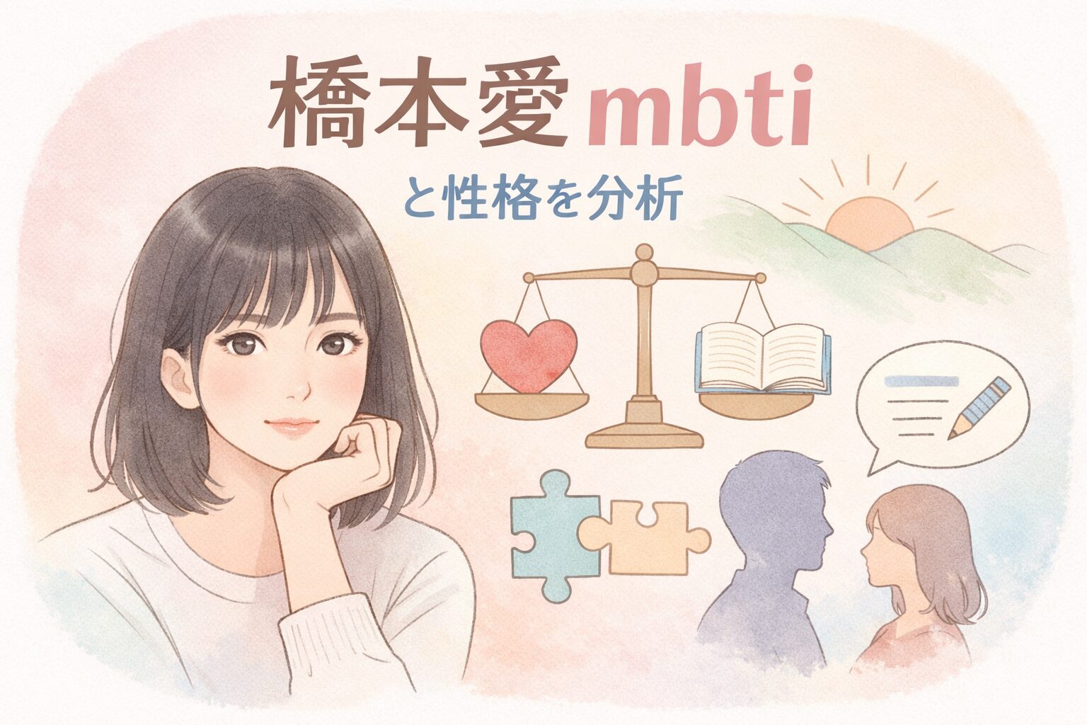 橋本愛のMBTIは？タイプ予想と性格の特徴まとめのイメージ図